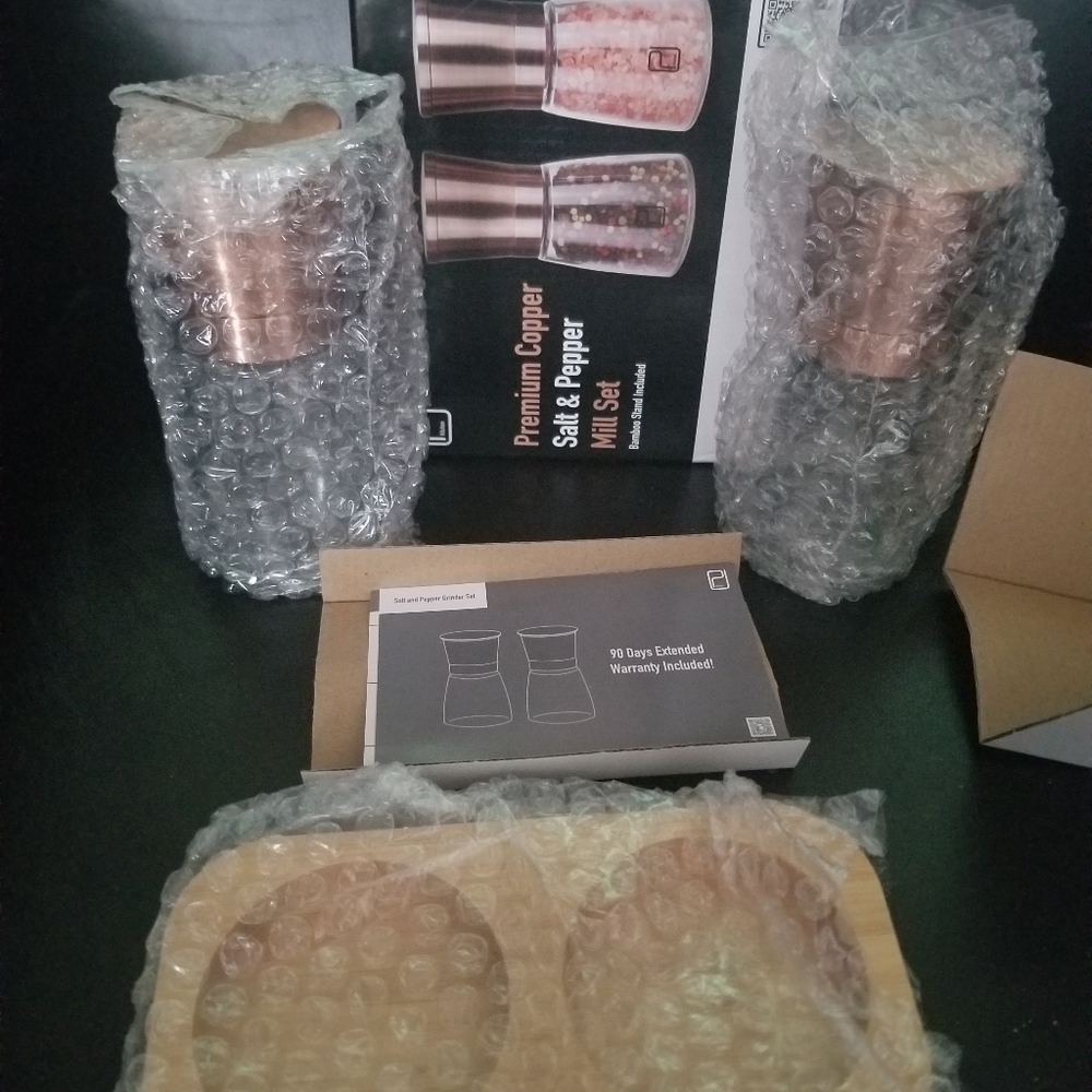 Premium Copper Salt &Pepper Mill Set